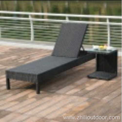 Garden Furniture Rattan Sun Lounger Outdoor